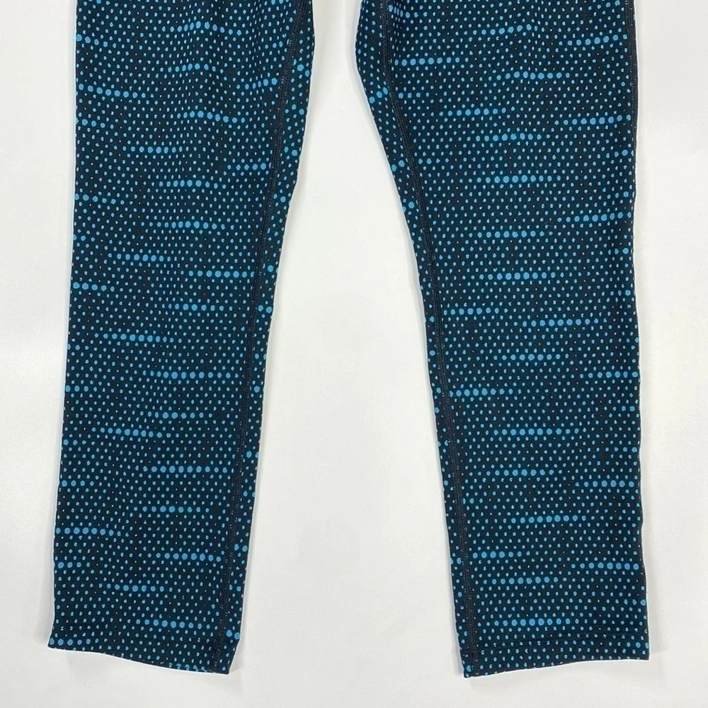 Nike Dri Fit Epic Run Tight Black Blue Capri Pants Size Small 799156 010